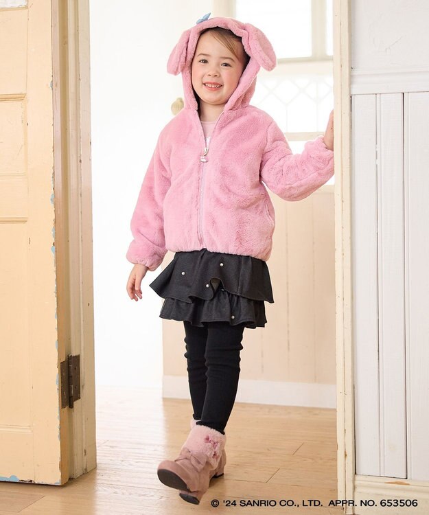 ANY KIDS 【any FAM×サンリオキャラクターズ】なりきりフェイクファーブルゾン ピンク×マイメロディ