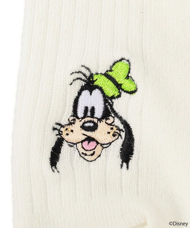 earth music&ecology 【予約】Disney/アソート刺繍入り靴下 グリーン