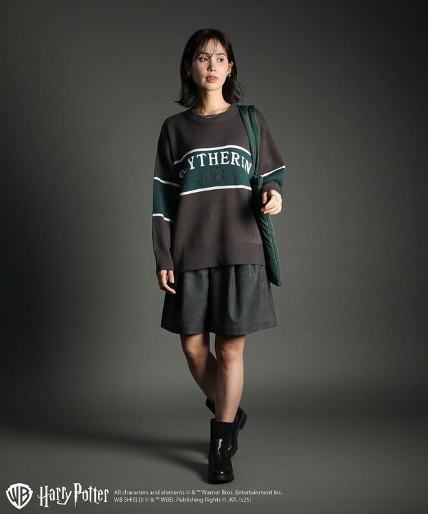Green Parks ハリー・ポッター／ジャガードラインニット Charcoal Gray