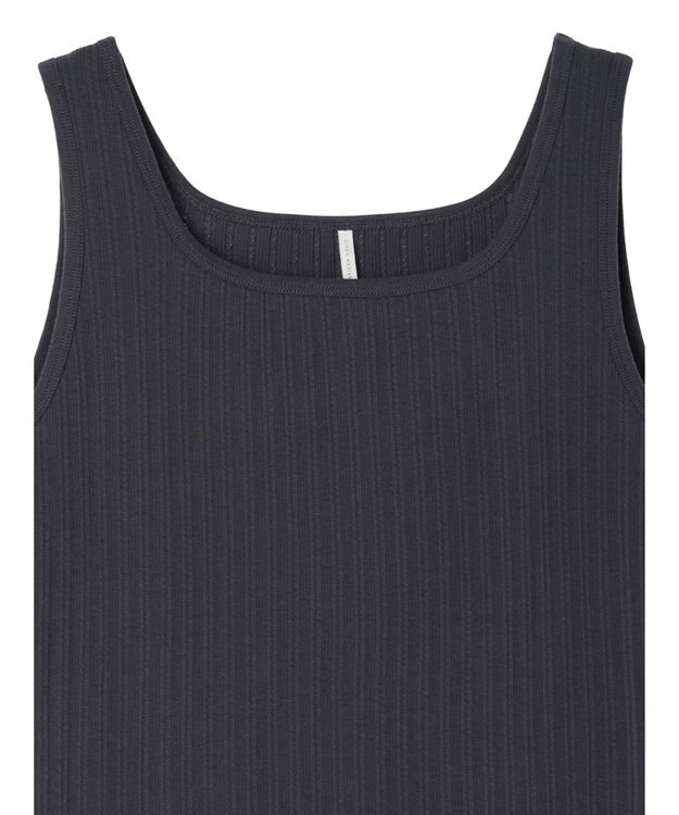 AMERICAN HOLIC 針抜きメッシュタンクトップ Charcoal Gray