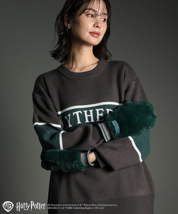Green Parks ハリー・ポッター／ジャガードラインニット Charcoal Gray