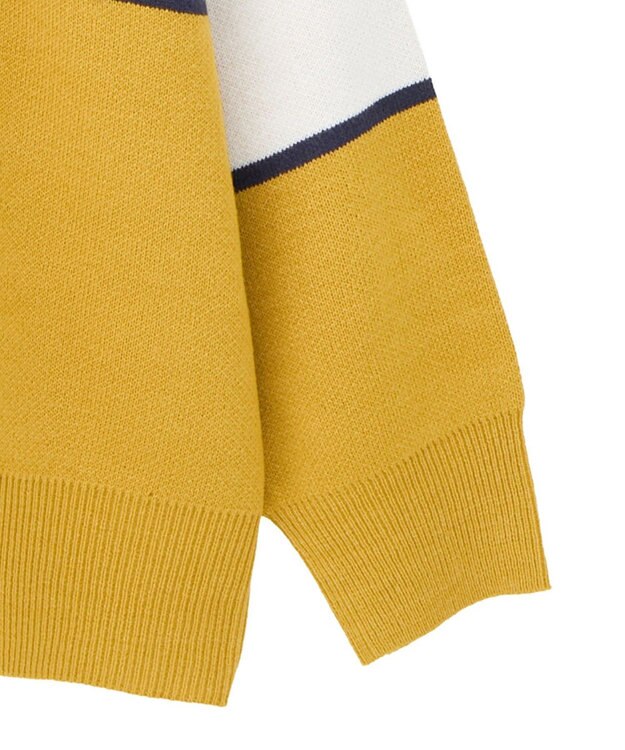 Green Parks ハリー・ポッター／ジャガードラインニット Yellow