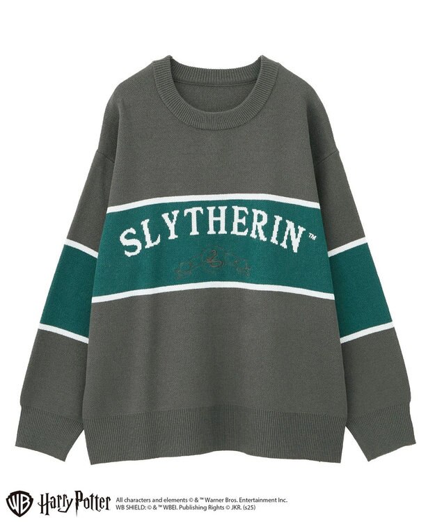 Green Parks ハリー・ポッター／ジャガードラインニット Charcoal Gray