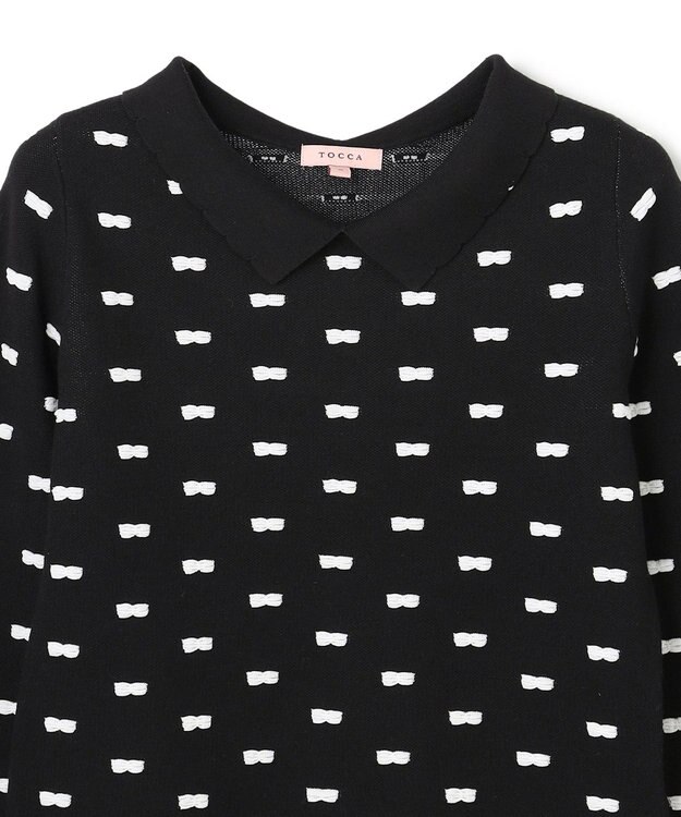 TOCCA 【chayさん着用】RIBBON BLOOM プルオーバー ブラック系