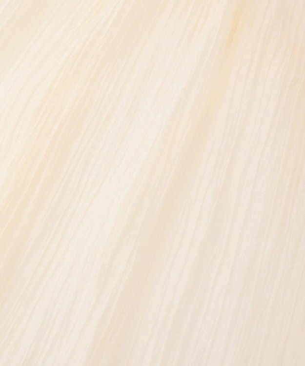 Green Parks Ｖネックフリルシアープリーツブラウス Off White