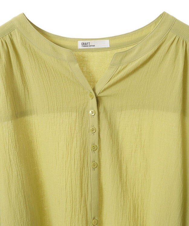 CRAFT STANDARD BOUTIQUE ジョーゼットスキッパーシャツ Yellow