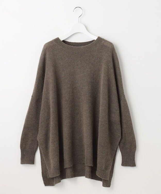 自由区 ポンチョニット ブラウン系