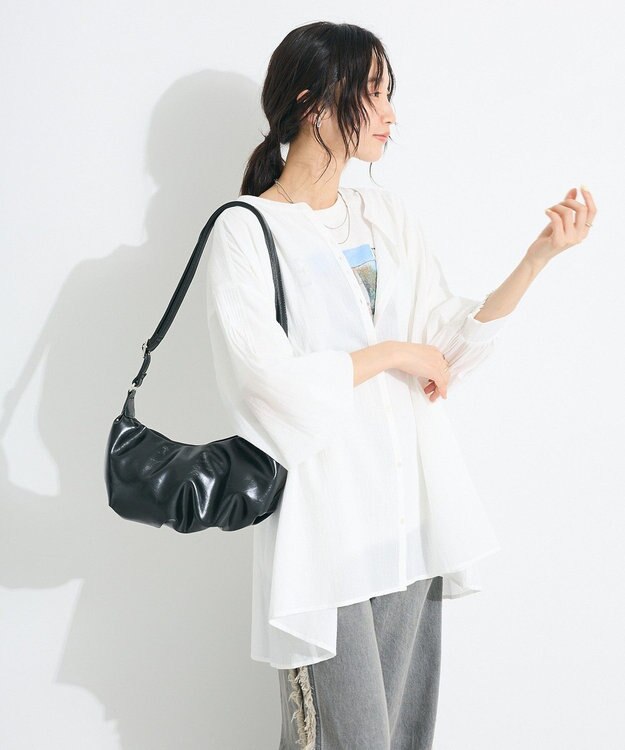 CRAFT STANDARD BOUTIQUE ジョーゼットスキッパーシャツ Off White