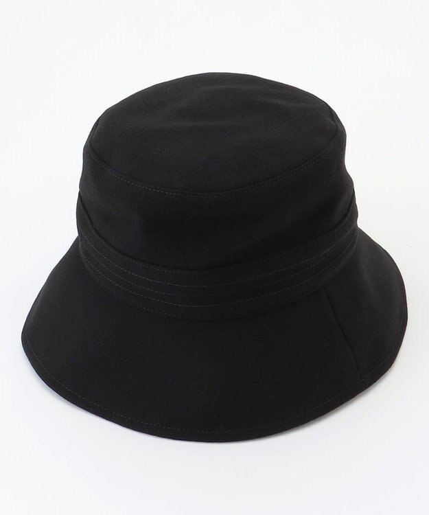 J.PRESS LADIES 【洗える・UV・畳める】Check バケット ハット ブラック系
