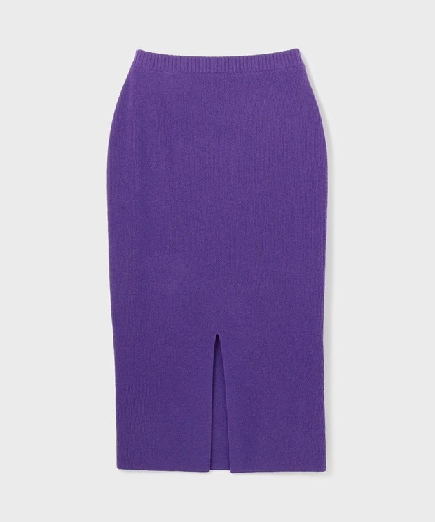 GRACE CONTINENTAL クーマラムニットスカート パープル