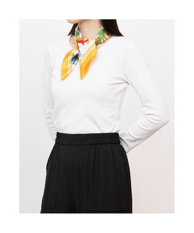 UNBILLION カカトゥ kakatoo / ヨット柄シルクスカーフ イエロー