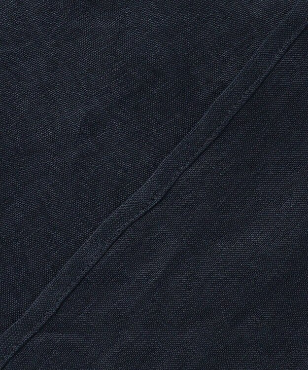 J.PRESS LADIES S 【WEB限定カラーあり・2way】リネン シャツ ブラウス ネイビー系