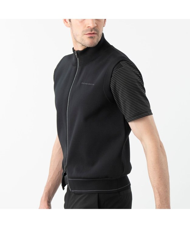 ZERO HALLIBURTON フルジップニットベスト ZHG-M6S3  85186 ブラック