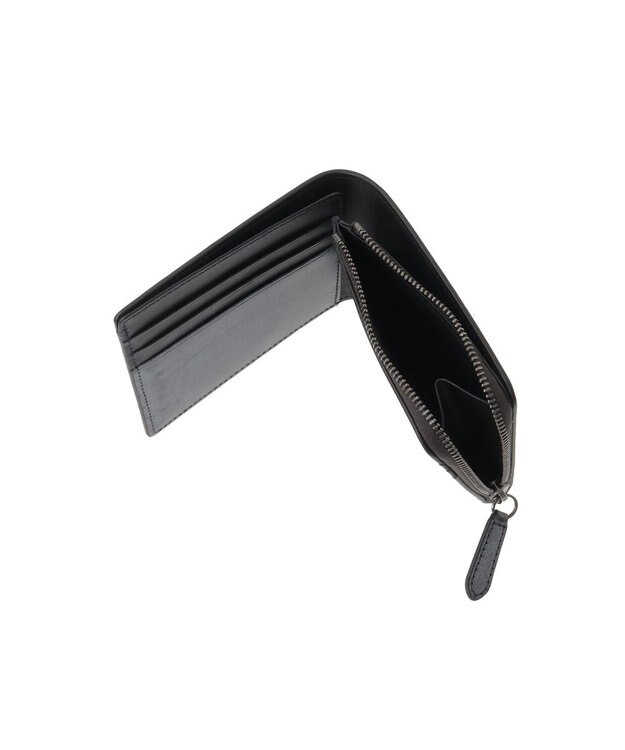 genten プレッソ 2つ折り財布 ブラック