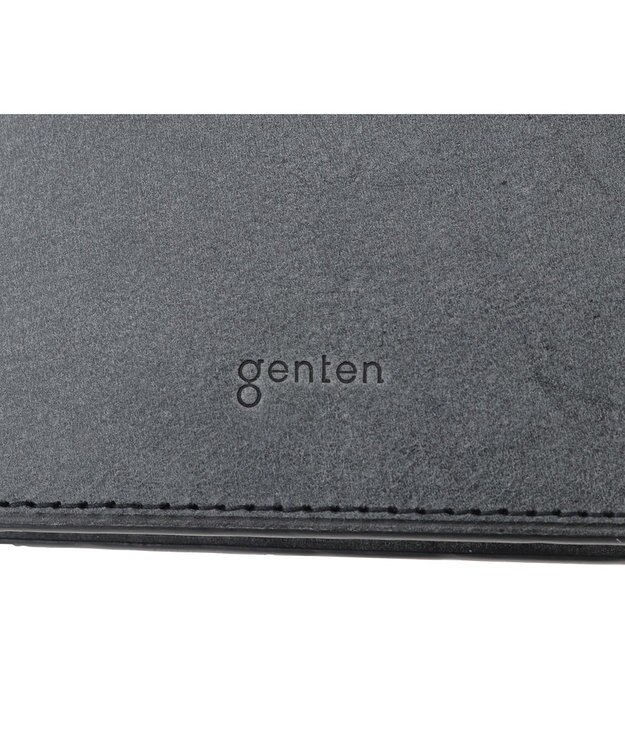 genten プレッソ 2つ折り財布 ブラック
