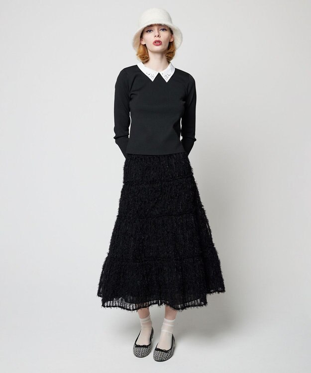 TOCCA 【洗える】GARDEN DEW ニットプルオーバー ブラック系