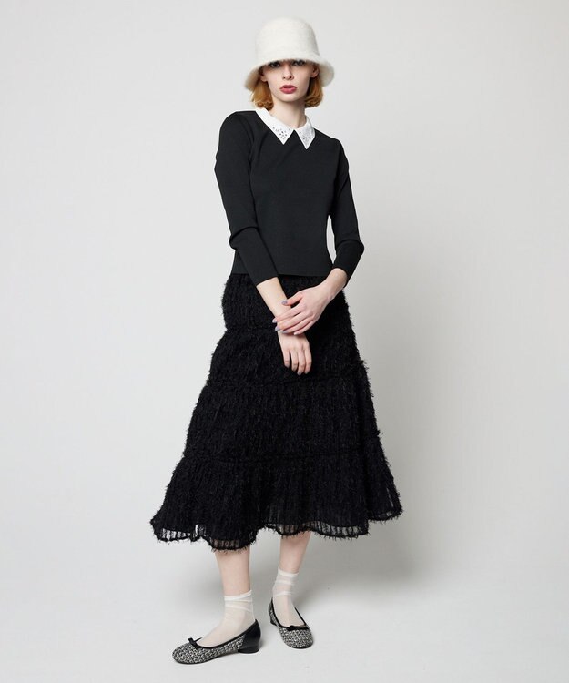 TOCCA 【洗える】GARDEN DEW ニットプルオーバー ブラック系