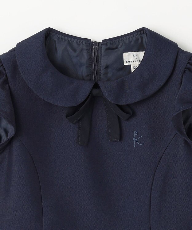 組曲 KIDS 【150-170㎝】レーシージャケット＆ワンピース セット ネイビー系
