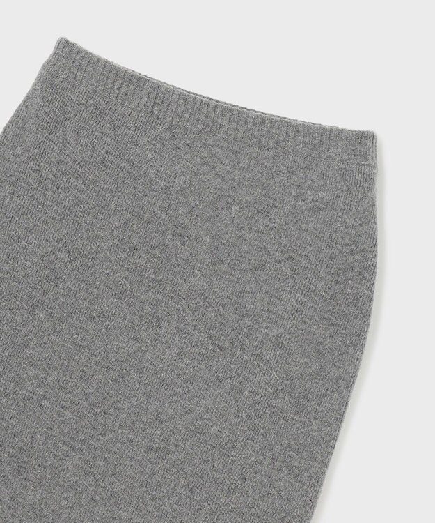 GRACE CONTINENTAL クーマラムニットスカート グレー