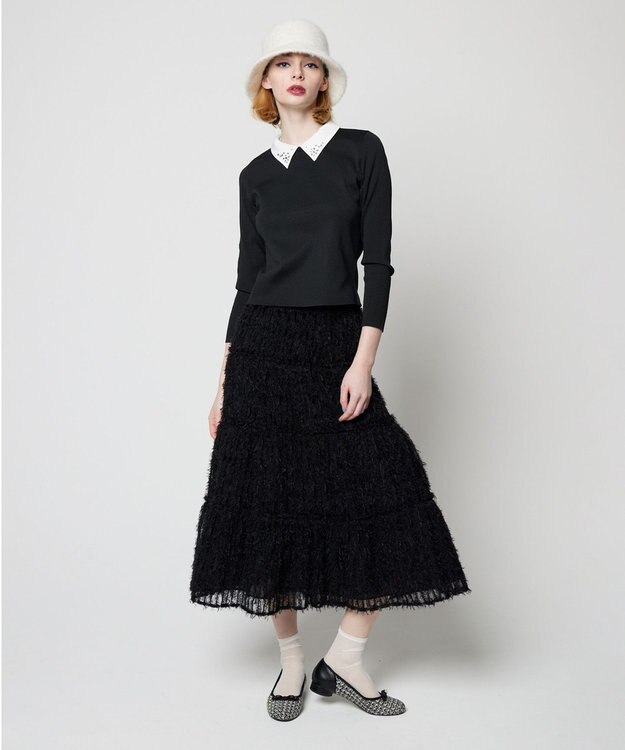 TOCCA 【洗える】GARDEN DEW ニットプルオーバー ブラック系