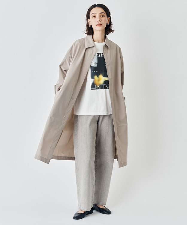 UNFILO コットンスムース グラフィック ロンＴ オフ(花)