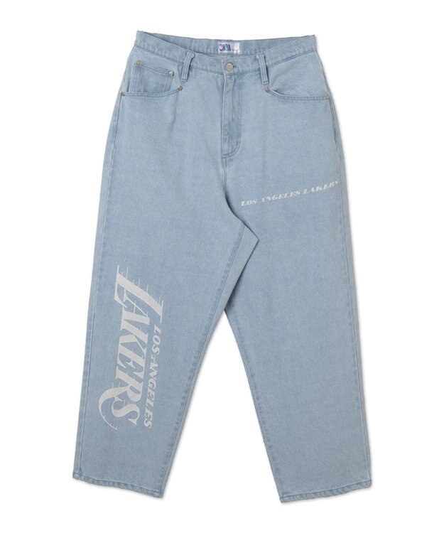 WEGO 【ユニセックス着用ITEM】別注NBAデニムパンツ デニム淡色