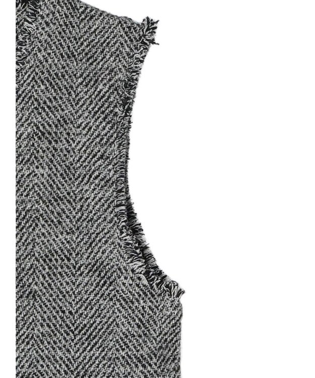 Green Parks ツイードベスト Gray