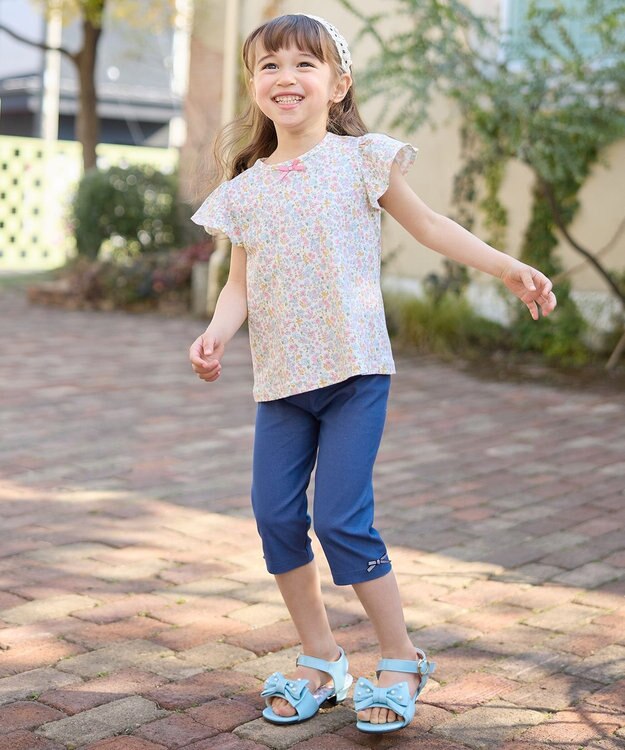 ANY KIDS 5分丈レギンス ネイビー