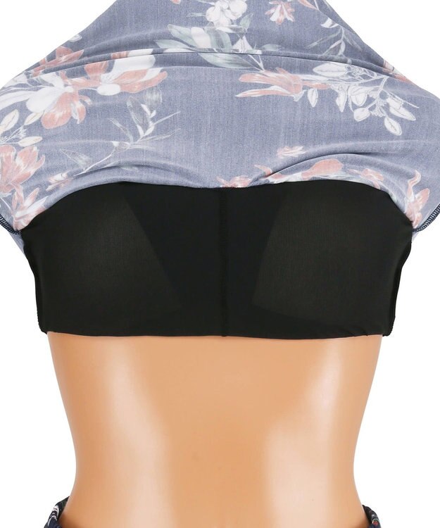 San-ai Resort（三愛水着楽園） 【SALE】ロングパンツセット水着　13L【Coral veil（コーラルヴェール）】 ネイビー