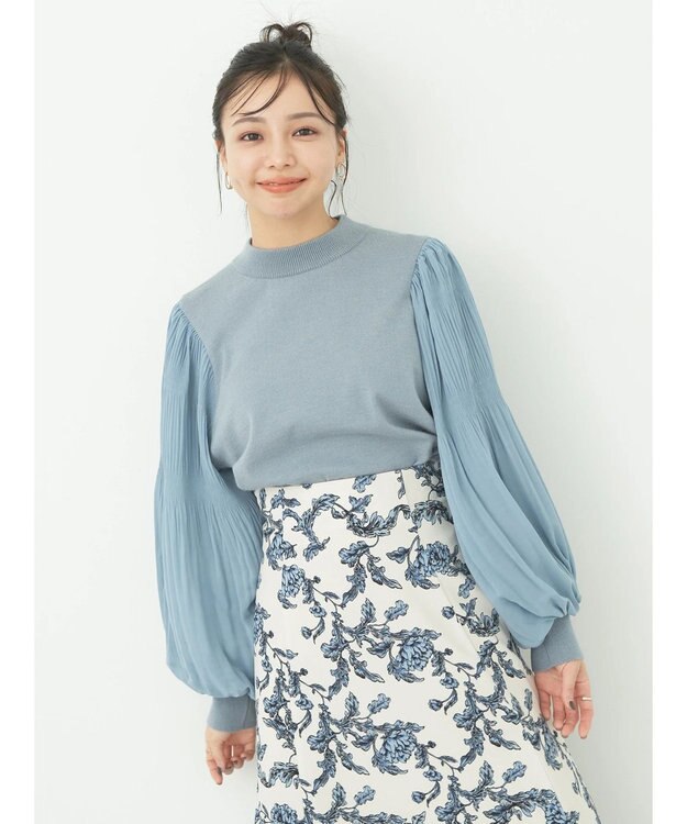 earth music&ecology マジョリカニットプルオーバー Sax