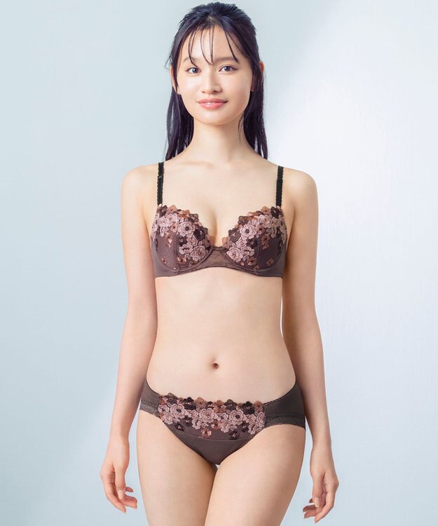 Wing 【ナチュラルアップブラ】 AA~Gカップ展開 ふっくら自然なまるみでバストアップ KB2060 ウイング／ワコール シナモンブラウン