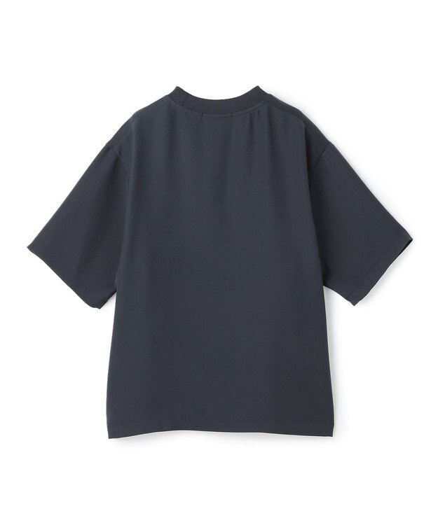 UNFILO MENS ダブルクロス クルーTEE ブルーグレー