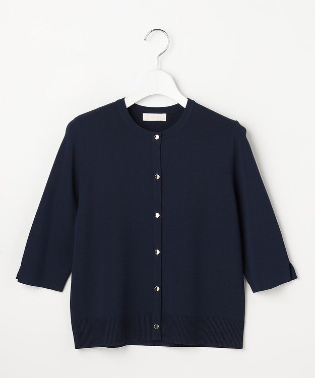 ANY SIS S 【アイスタッチ】ハーフスリーブ カーディガン ネイビー