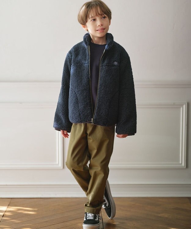 J.PRESS KIDS 【100-130cm】J. レジメンストライプ ロゴ トレーナー ネイビー系