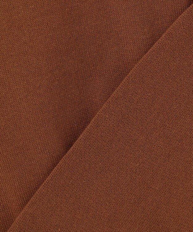 J.PRESS MEN 【WEB・一部店舗限定】Blancket Stitch Knit Polo ダークブラウン系