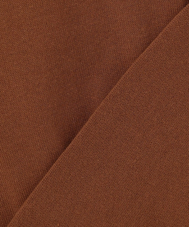 J.PRESS MEN 【WEB・一部店舗限定】Blanket Stitch Knit Polo ダークブラウン系