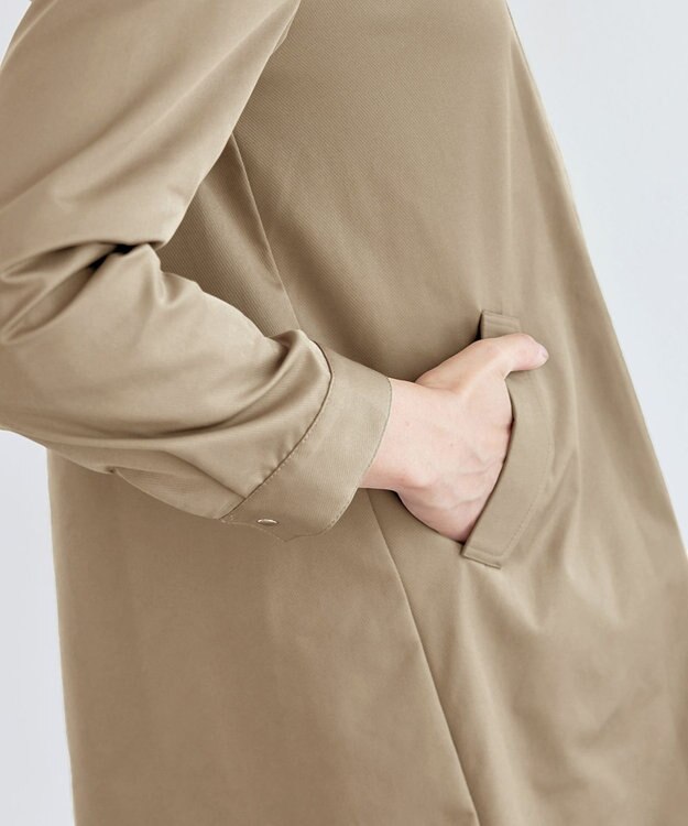 Tiaclasse 【洗える】ミドル丈マウンテンコート ベージュ