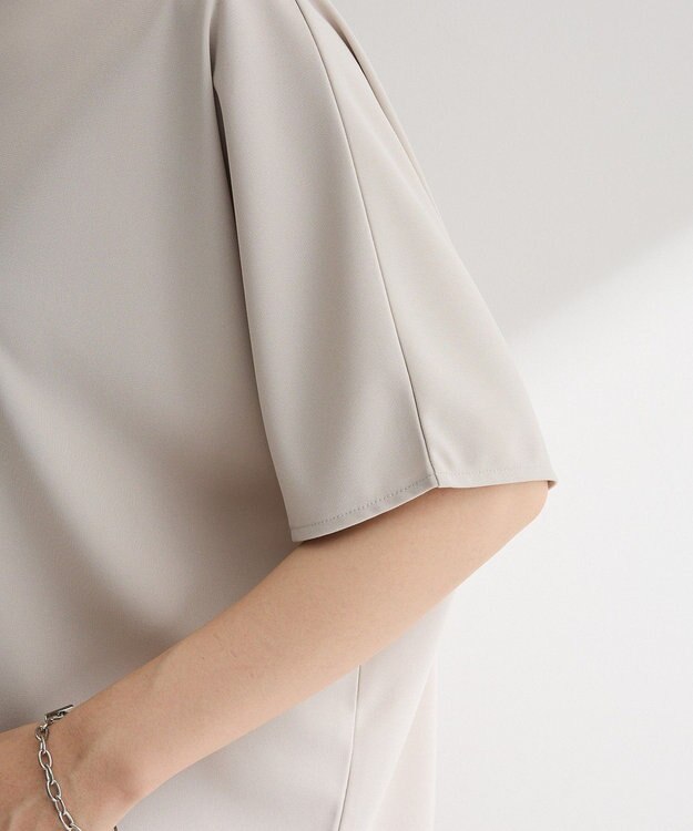 Green Parks マルチ機能バックデザインブラウス Gray Beige