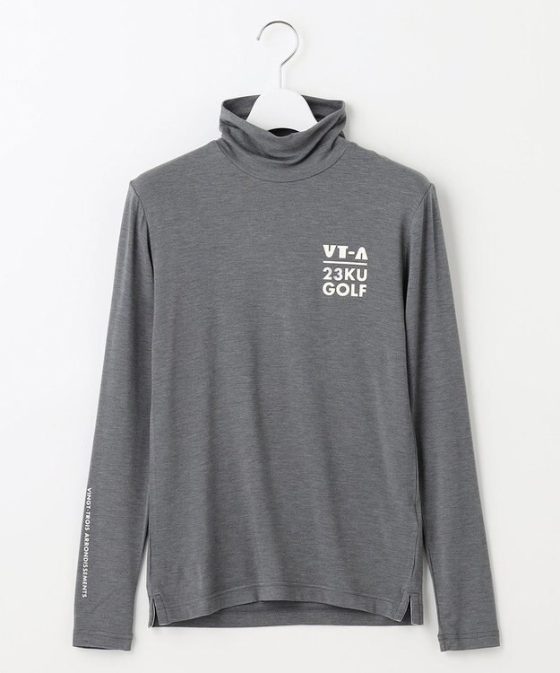 23区GOLF 定番あたたかインナー【WOMEN】エニワイズ無地 カットソー ライトグレー系