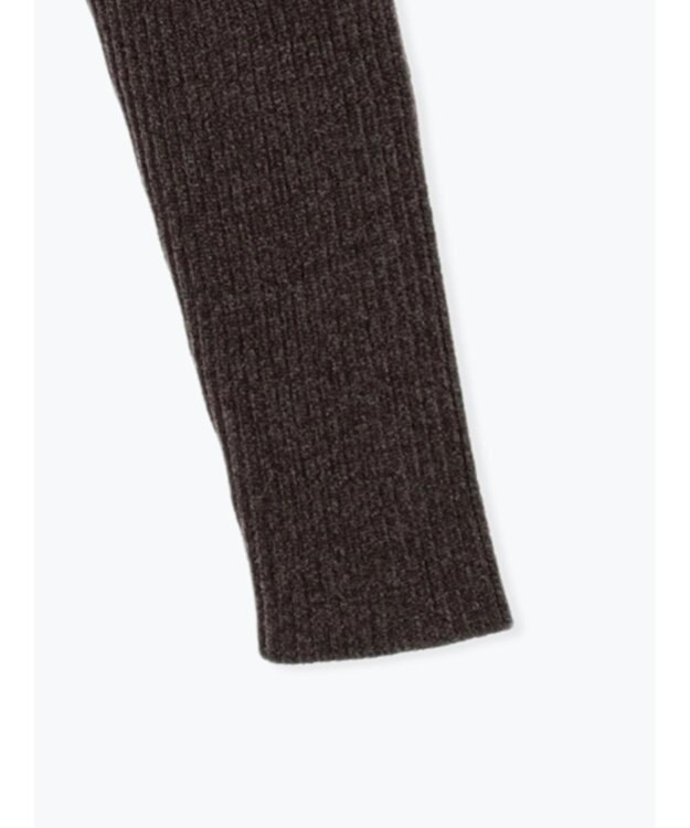 Te chichi モールリブスタンドネックニット チャコールグレー