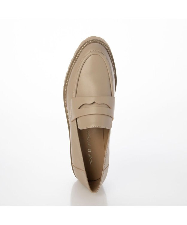 MODE ET JACOMO <MODE ET JACOMO>厚底コインローファー ベージュ