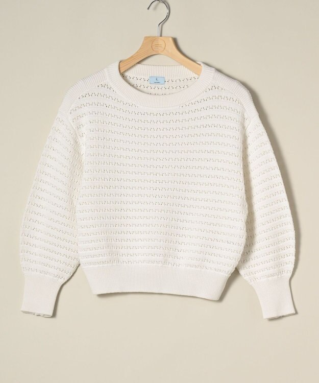 ONWARD Reuse Park 【組曲】ニット春夏 オフホワイト