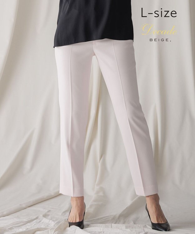 BEIGE， 【L-size】LUIZA / クロップドパンツ Cherry Pink