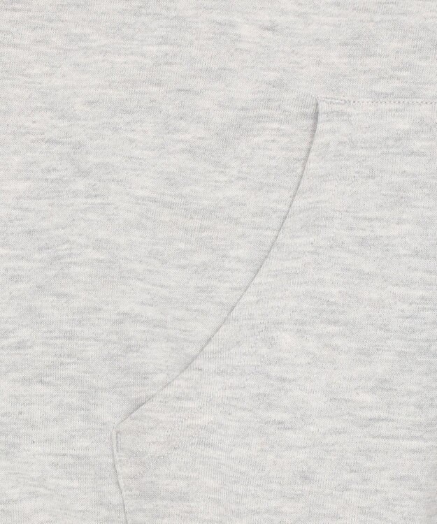 WEGO 【ユニセックス着用ITEM/SMLサイズ展開/裏起毛】ワンポイント刺繍プルパーカー アッシュグレー