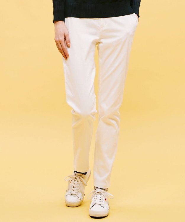 23区GOLF 【WOMEN】【撥水/ストレッチ】ハイパワーストレッチ  ベーシックパンツ ホワイト系