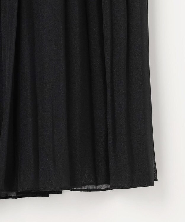 ANY SIS シャイニープリーツ スカート ブラック