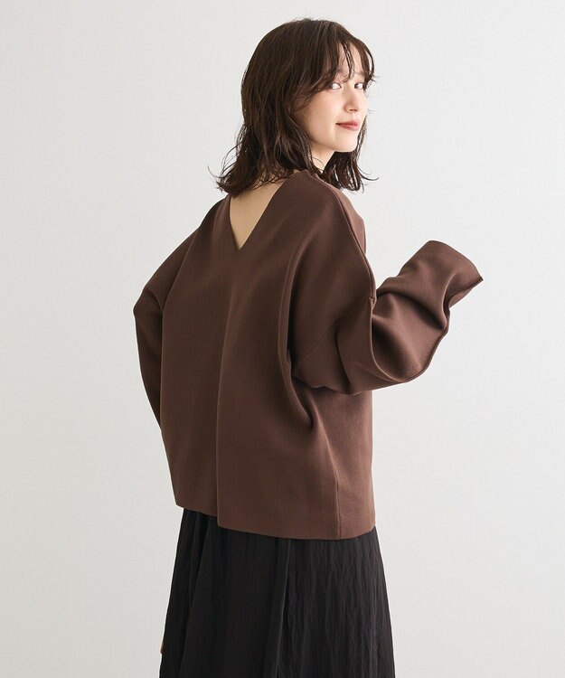 Green Parks ・ＥＬＥＮＣＡＲＥ　ＤＵＥ　２ｗａｙニットプルオーバー Brown