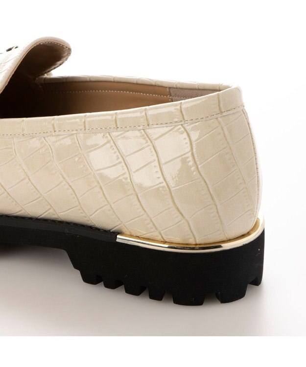 MODE ET JACOMO <carino>【レイン対応】タンクソールビットローファー アイボリーカタオシ