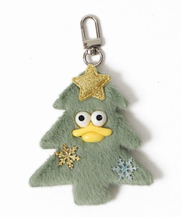 WEGO ミニキラリンツリーモンスターぬいぐるみキーホルダー グリーン