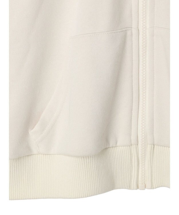 earth music&ecology パーカー付きミリタリーブルゾン Ecru